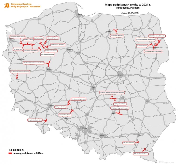 Powstanie droga S10 Stargard Wschód - Suchań.